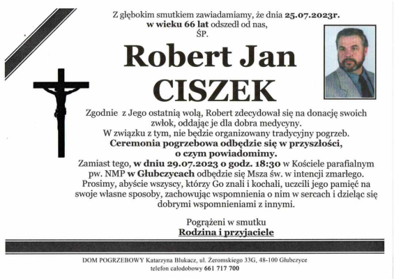 Odszedł Robert Ciszek